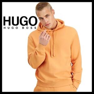 HUGO by Hugo Boss Men’s Dapo Hoody in Medium Orange Size (M)